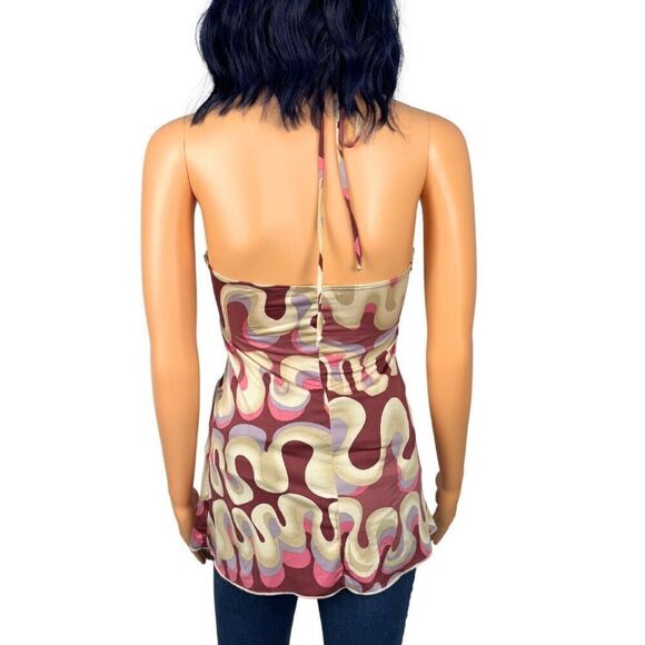 Vintage Y2K Charlotte Russe Funky Strapless Halter Top - Picture 4 of 6